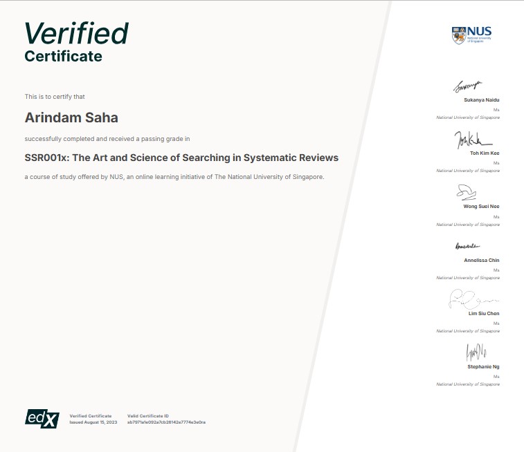 Certificates